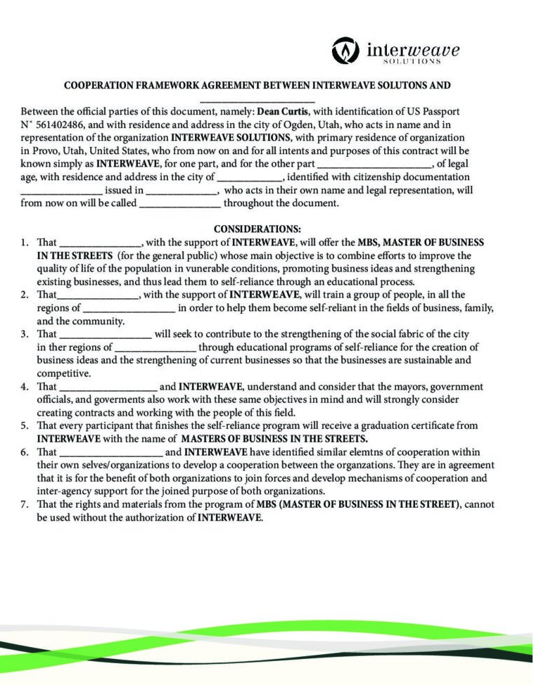 This is the contract Interweave will send you when you become a Success Ambassador. download (164 KB)