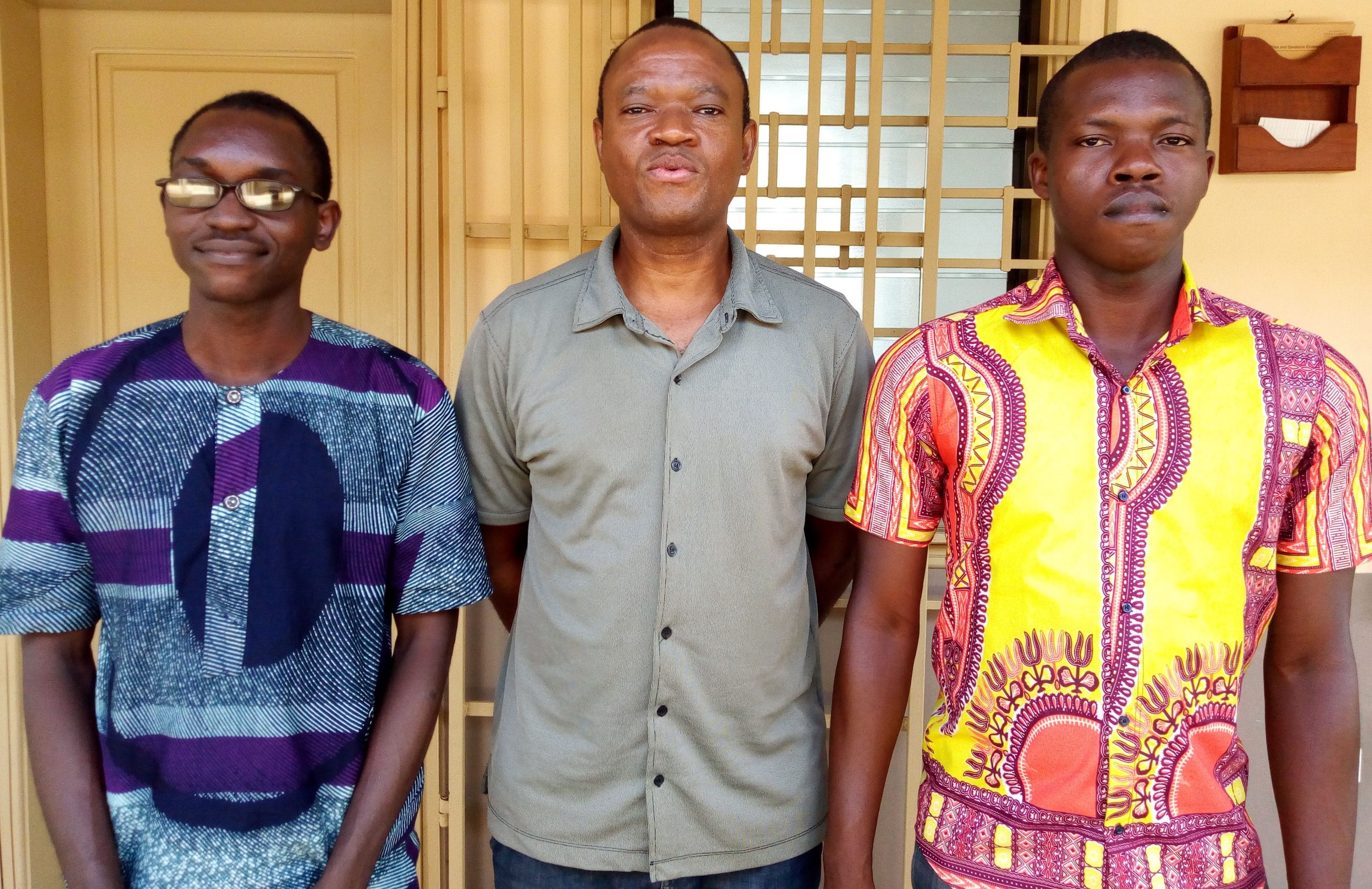 BENIN presidency 04 Pictured left to right: Briac Afangnon, Kazotti Ifonti and Isidore Odountan
