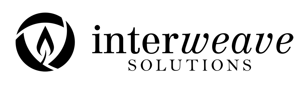 Logo, horizontal, black, large, .png Download (150KB) Interweave Solutions logo, horizontal style, black color, in the raster .png format. This file has a transparent background.