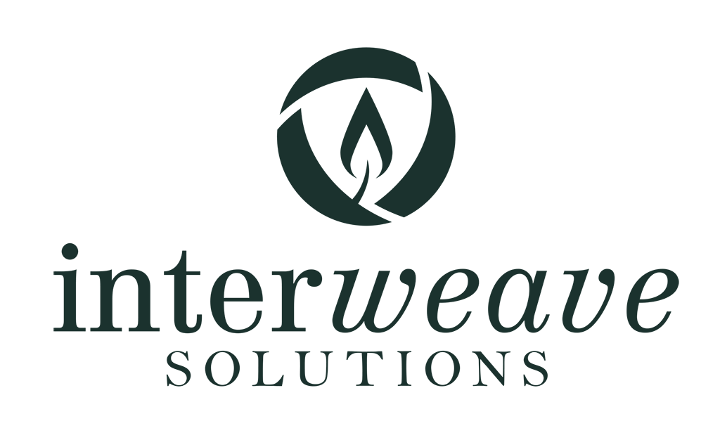Logo, vertical, green, small .png Download (115KB) Interweave Solutions logo, vertical style, dark green color, in the raster .png format. This file has a transparent background.